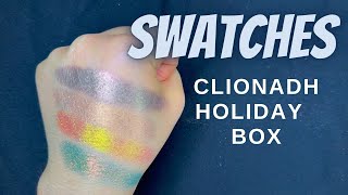 : SWATCH of Clionadh Cosmetics 12 Day of Holidays Eyeshadow box + Stocking stuffers