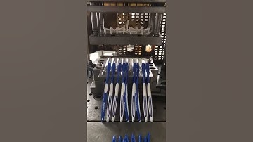 toothbrush mould making vertical injection molding machine using clear two color plastic with rubber