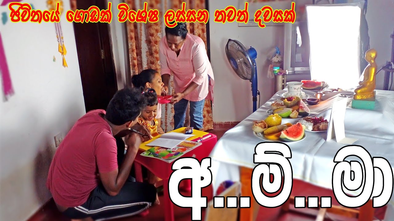 It's a special day | ඇත්තටම ගෙදර පොඩි එකා කවුද😜 ( අත් පොත් තැබීමේ දිනය ) vlog #vlog #shoppingvlog