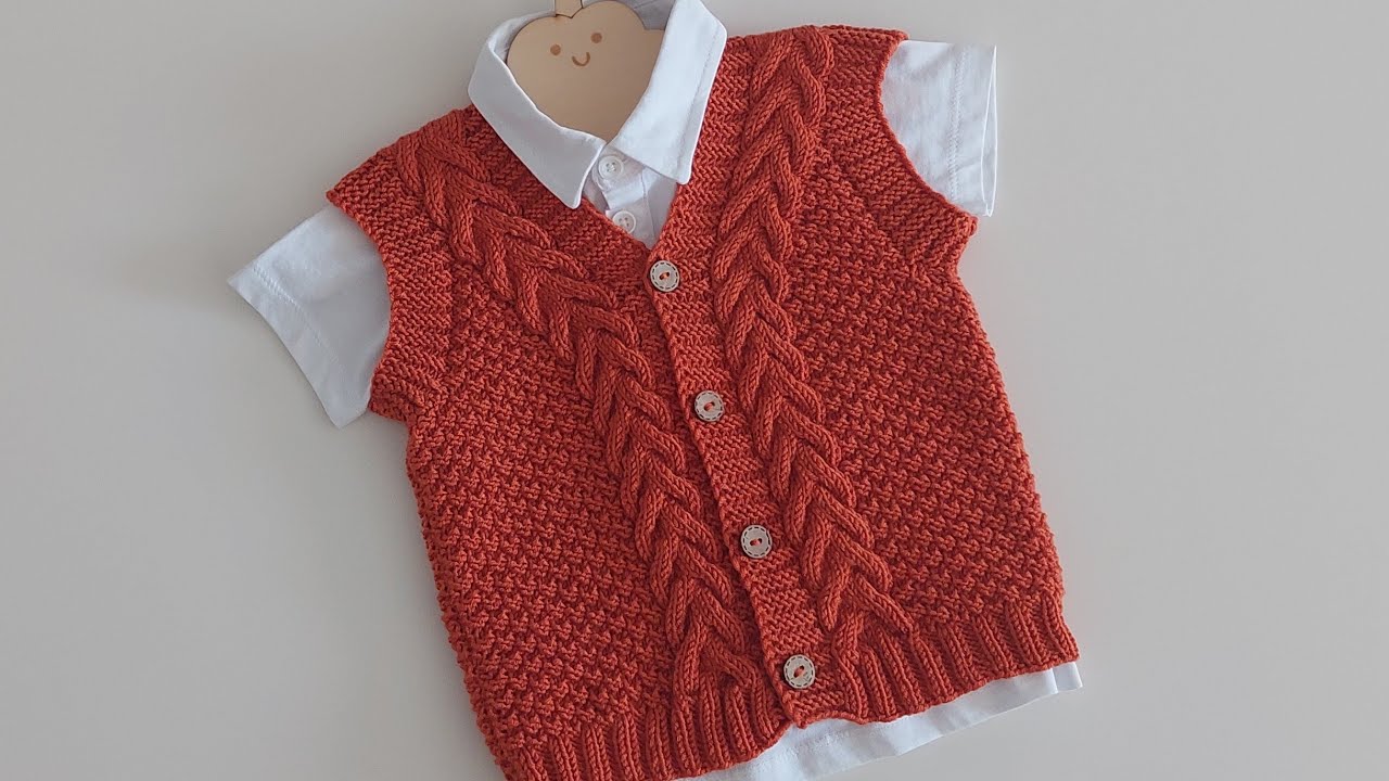 V Yaka Burgulu Yelek Yapımı