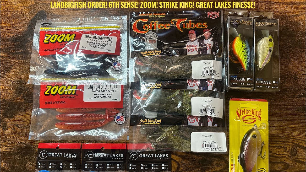 LandBigFish Order! 6th Sense! Zoom! Strike King! Great Lakes Finesse!