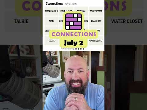 NYT Connections - July 2
