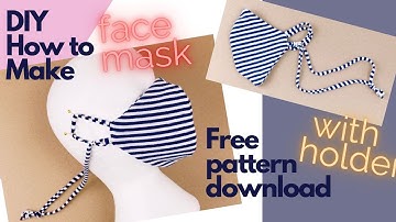 New Trending! Diy Face Mask All Size S M L Easy Pattern From Sewing (HAND SEW) From old clothes