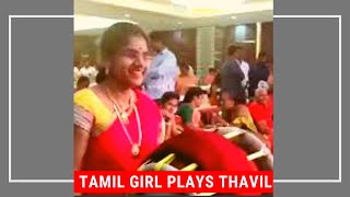 Tamil Girl Plays Thavil Stunning Music Tamil A1 Atrocities