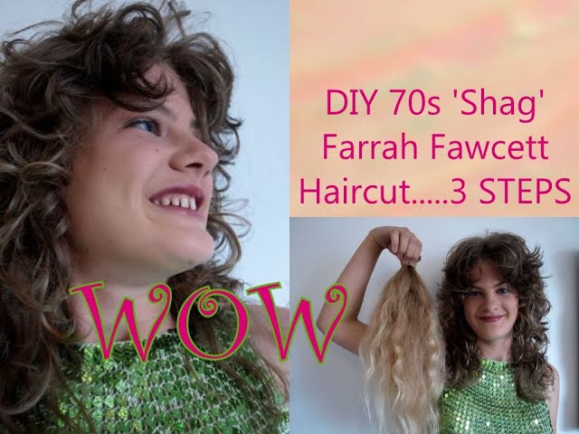 DIY 70s 80s Shag Farrah Fawcett Long Ladies Womens Big Hair