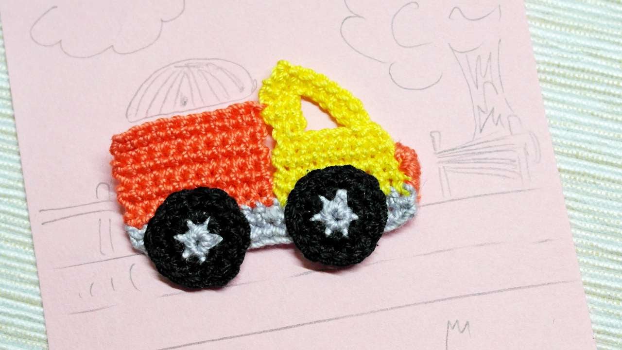 How To Make A Cute Crocheted Car Applique DIY Crafts Tutorial