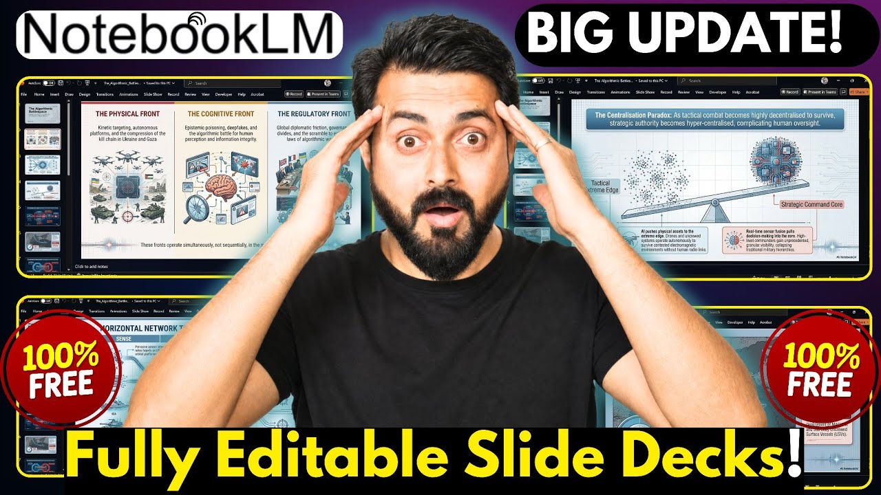 HUGE UPDATE! Notebook Creates FULLY Editable Slide Decks
