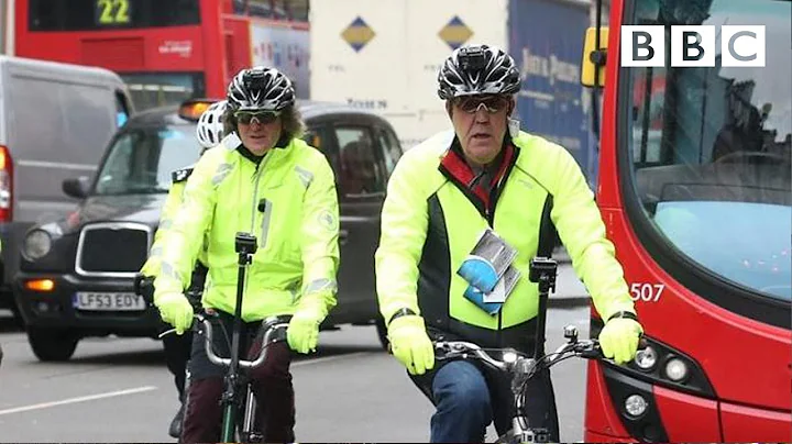 James May and Jeremy Clarkson trying to cycle arou...