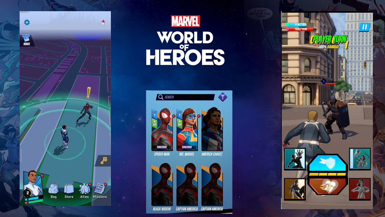 MARVEL World of Heroes Gameplay Beta - YouTube