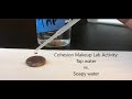 Water Properties and Experiment Results