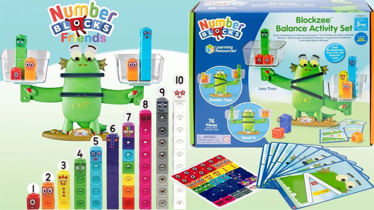 Unboxing Mathlink Cubes Numberblock 1–10 Activity Set And Numberblock Blockzee Balance Activity Set