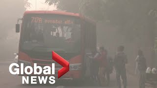 New Delhi blanketed once again by thick, toxic smog