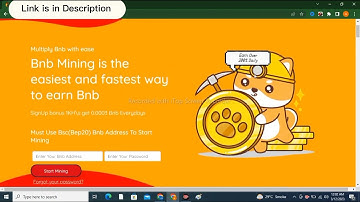 New Free BNB Mining Website 2023 | Free Cloud Mining Site 2023 | Crypto Mining Website 2023