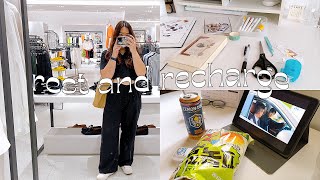 vlog: no work for a week ☻ journaling, meeting friends, going to the city