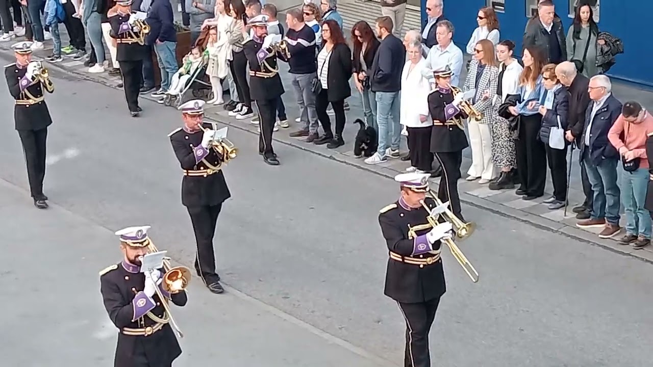 Procesión del Encuentro. Banda de T.y Cornetas de la Jdc de la S.Santa de Cuenca.