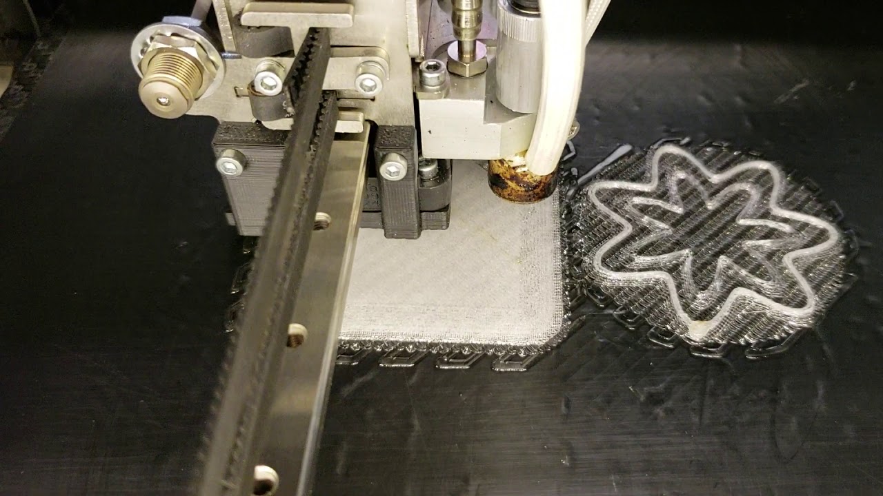 The sound of wet nylon printing