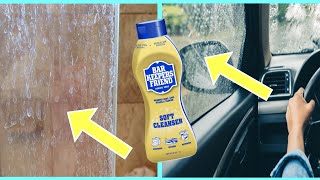 GENIUS Way to Remove HARD WATER STAINS & Soap Scum from Shower Door! (Cleans Windows & Headlights)