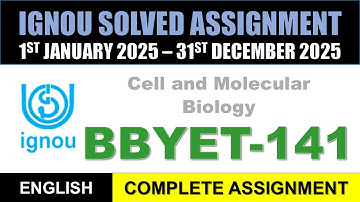 BBYET 141 Solved Assignment 2025 || bbyet-141 solved assignment in English || Jan 2025 to Dec 2025
