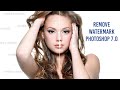 How to Remove WATERMARK in Photoshop 7.0 | Photoshop Tutorial