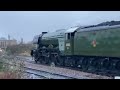 Flying scotsman passing railworld wildlife haven  peterborough  cambridgeshire  new  jan 2024