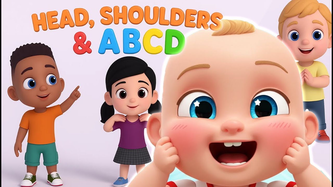 Head Shoulders Knees & Toes + ABCD Alphabet Song 👶 | Fun Learning Songs for Kids | @HymnHeroes