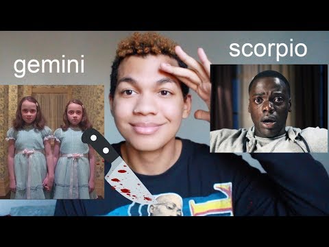 Zodiac Signs as Types of People in Horror Movies