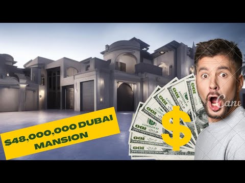 Touring a $48,000,000 DUBAI Mansion With A BATMAN Style Garage!