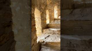 Climb the second set of stairs to the top of the tower at Eagle Point Park in Clinton, Iowa.
