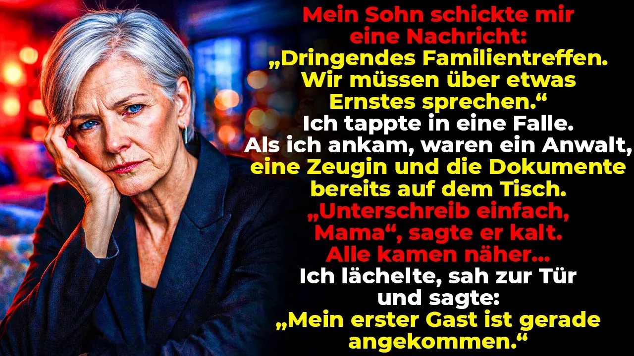 Mein Sohn Legte Mir Eine Falle – Doch Als Mein Gast Kam, War Er Völlig Geschockt!