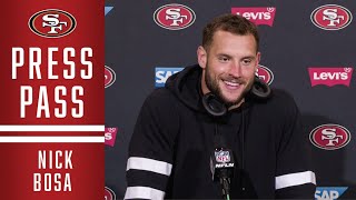 Nick Bosa Says He’s ‘Happier’ With His Week 2 Performance | 49ers