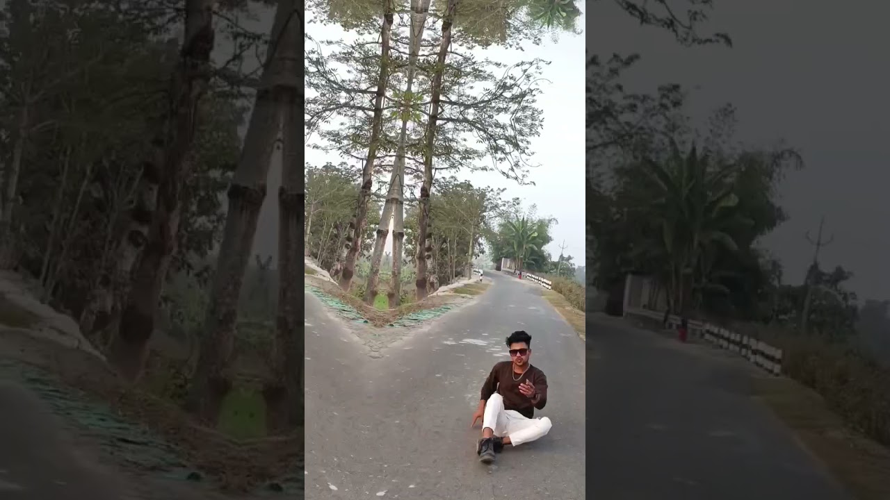 Road photoshoot pose 