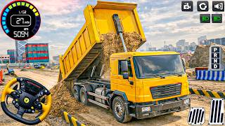 Truck 3D Road Construction simulator: JCB & Truck city heavy duty driving game - android gameplay screenshot 4