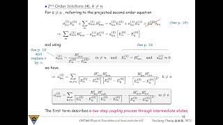 6-2.3 Second-Order Solutions in Nondegenerate Time-Independent Perturbation Theory