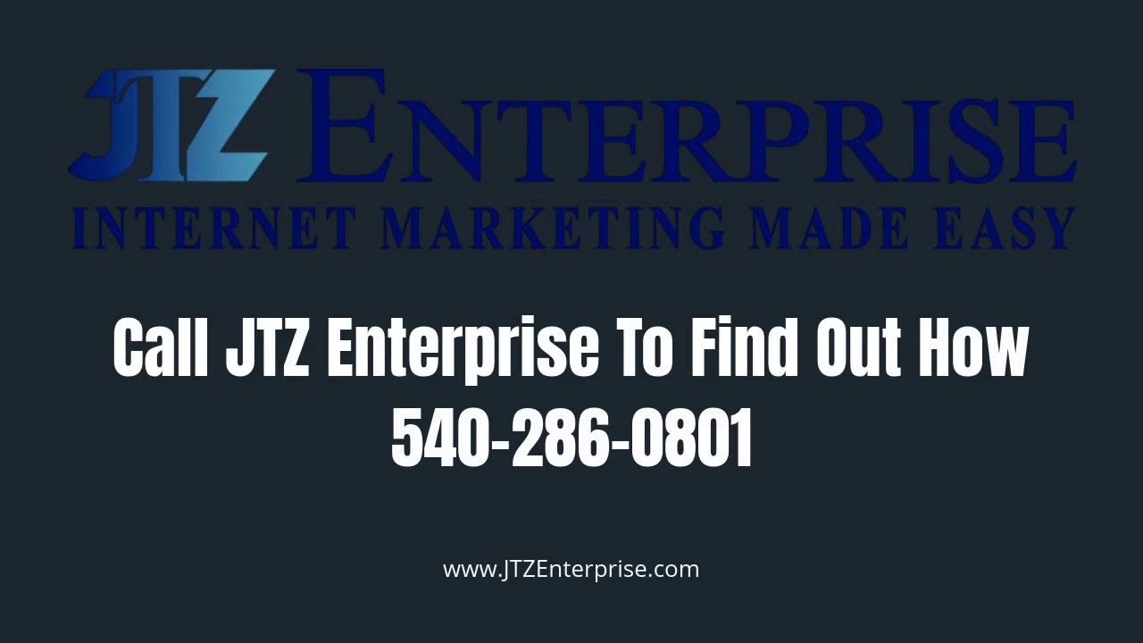 Drive Sales AND Save Money On Internet Marketing!    Call JTZ Enterprise To Find Out How