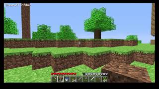 Minecraft Infdev June 25 version Gameplay. Part 2. With sound!