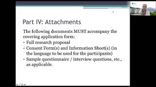 MA(VAECP) Ethical review application