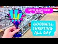 Goodwill Thrift with me • Thrifting vintage • reselling haul • home decor shopping on a budget