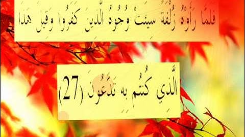 القران الكريم سورة الملك الأية 27.wmv