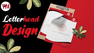 تصميم أوراق رسمية -  ليتر هيد -  بالفوتوشوب  - Letterhead in photoshop screenshot 4
