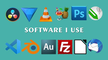 Software I use for video - graphics - audio