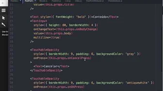 cursos/0008-crud-redux-e-react-native: PostForm Dentro do PostNew