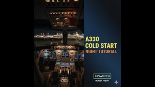 X-Plane 12 A330: COLD START ⚡️ Night Flight Tutorial for Beginners (Munich)