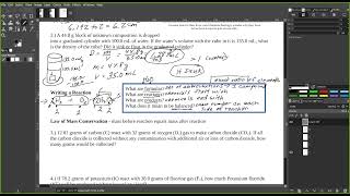 Chemistry - Week #4 _ Class Notes p. 1-2 Profile