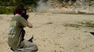 Colt AR15 Carbine Hitting Three Tannerite Exploding Targets