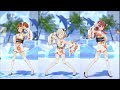 【スタマス】心白・やよい・果穂 夏のbang!! 正面追従3縦カメラ