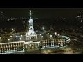 Полет над Речным вокзалом в Москве