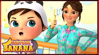 Cepillando los Dientes y el Pelo (Brushing Teeth and Hair) - cancion de bebe | Banana Cartoon by Banana Cartoon Español 43,096 views 6 months ago 40 minutes