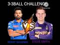 ROHIT SHARMA VS STEVE SMITH 3-3BALL CHALLENGE REAL CRICKET 24 #shorts