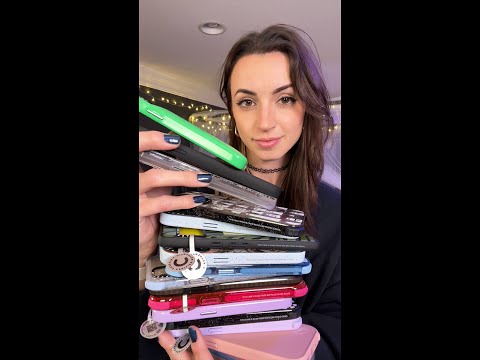 ASMR | How many cases can I tap on in 60 seconds? #asmr #tapping #satisfying #shorts