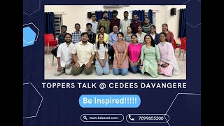 Toppers of NEET MDS @ Cedees Davangere Classroom ... What did they do ?? Listen and be inspired!!!